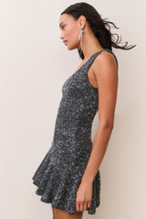 Sarajane Sequin Stretch Knit Mini Dress