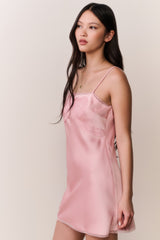 Mirelis Lace Bow Crepe Mini Dress