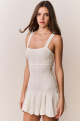 Tabatha Stretch Pointelle Mini Dress