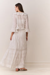 Araminta Cotton Victorian Maxi Skirt