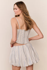 Georgeanne Cotton Mini Bubble Skirt
