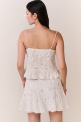 Ondeline Floral Embroidered Cotton Top