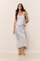 Lirena Silk-Blend Floral Top