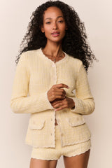 Gaililee Knit Tweed Cardigan