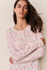 Adeanne Heirloom Print Cotton Cardigan