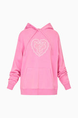 Nacova Heart Doily Fleece Hoodie