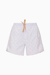 MR FANCY Kai Blue Floral Swim Shorts