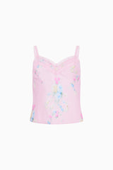 Tween Lirena Satin Floral Top