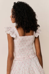 Tween Jeanna Floral Cotton Top