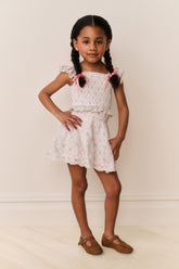 Little Girls Jeanna Floral Cotton Top