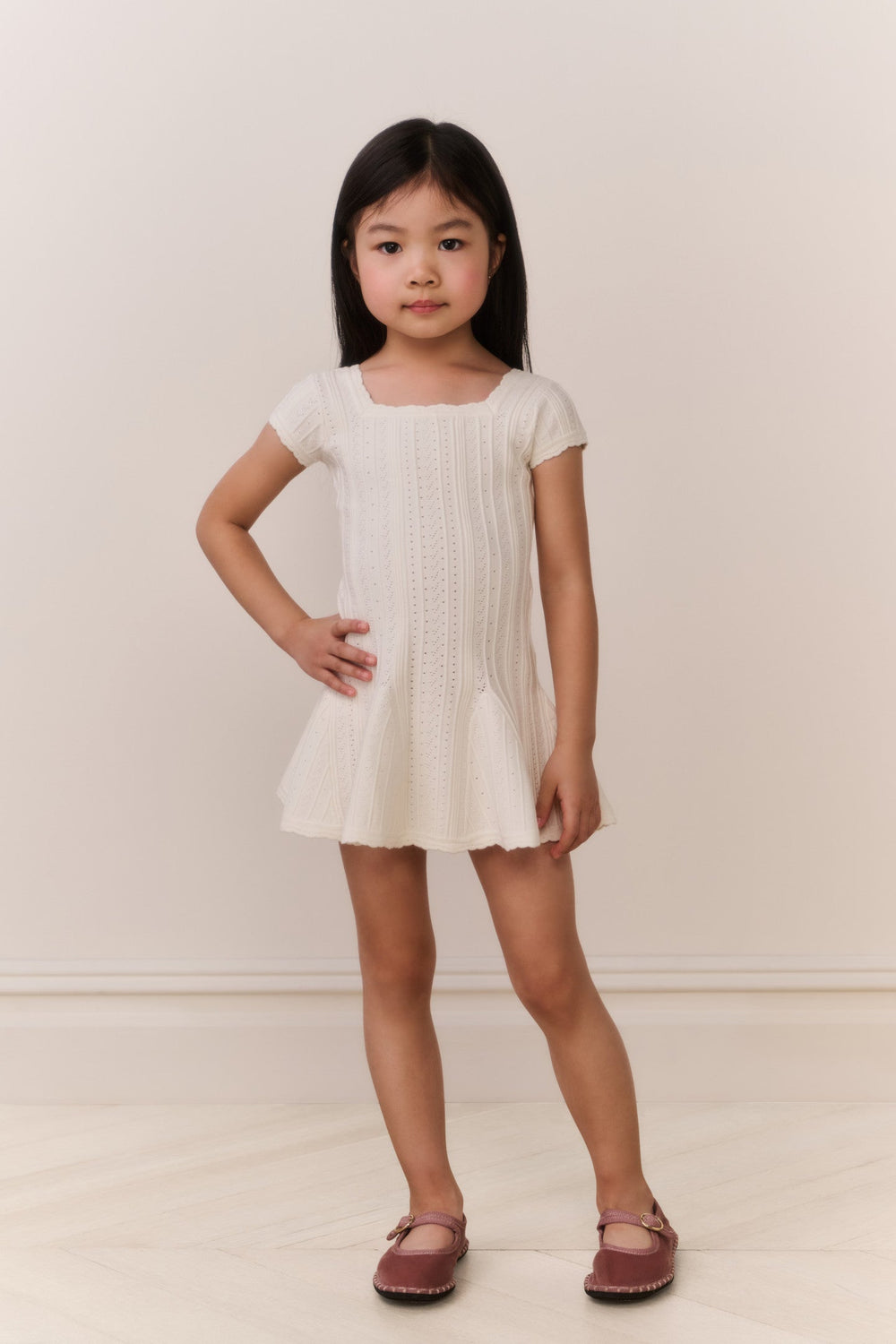 Little Girls Daffron Pointelle Dress