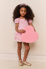 Little Girls Fabielle Heart Print Top