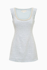 Adelaine Sequin Tweed Mini Dress