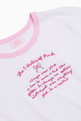 PINK x LoveShackFancy Cotton Baby Tee