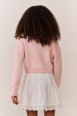 Tween Jayne Bow Embroidered Cardigan