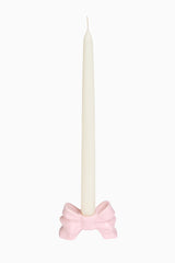 Porcelain Bow Candlestick Holder - Set Of 2