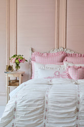 Forever In Love Embroidered Duvet Cover + Sham Set