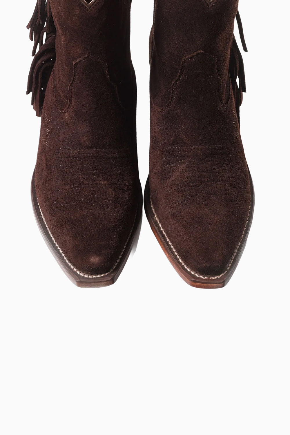 Besita The Spirit Fringe Suede Booties