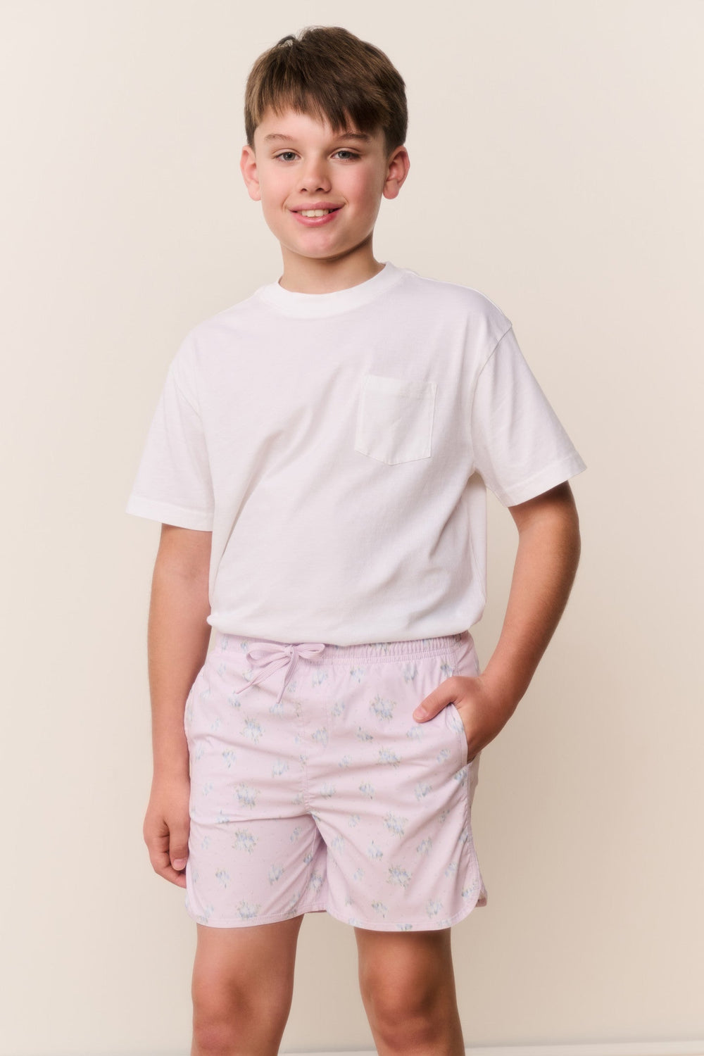 Boys Floral Swim Shorts