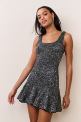 Sarajane Sequin Stretch Knit Mini Dress