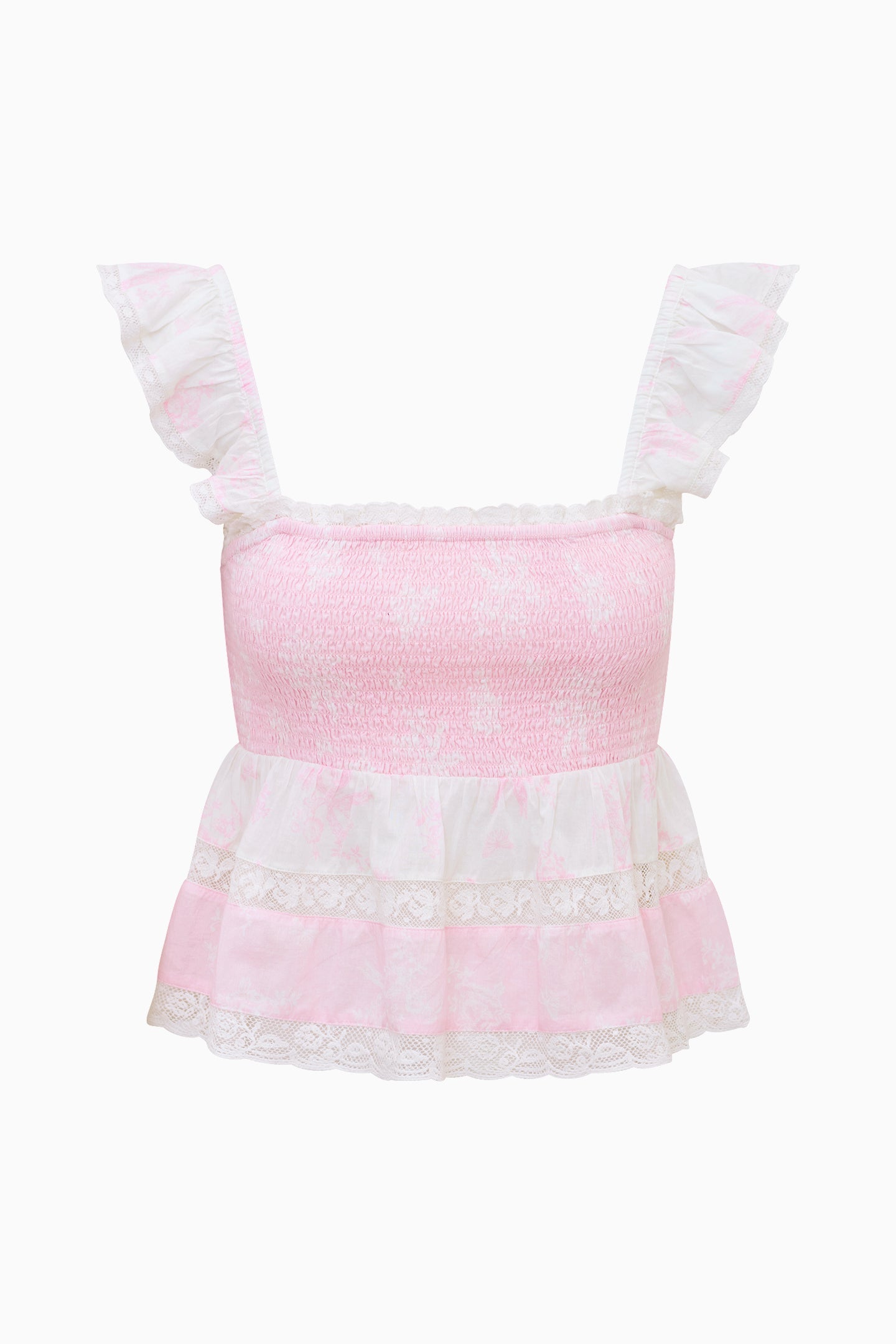 Eugene Mixed Print Cotton Top