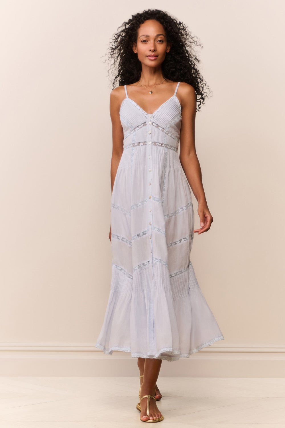 Esilda Heritage Cotton Midi Dress
