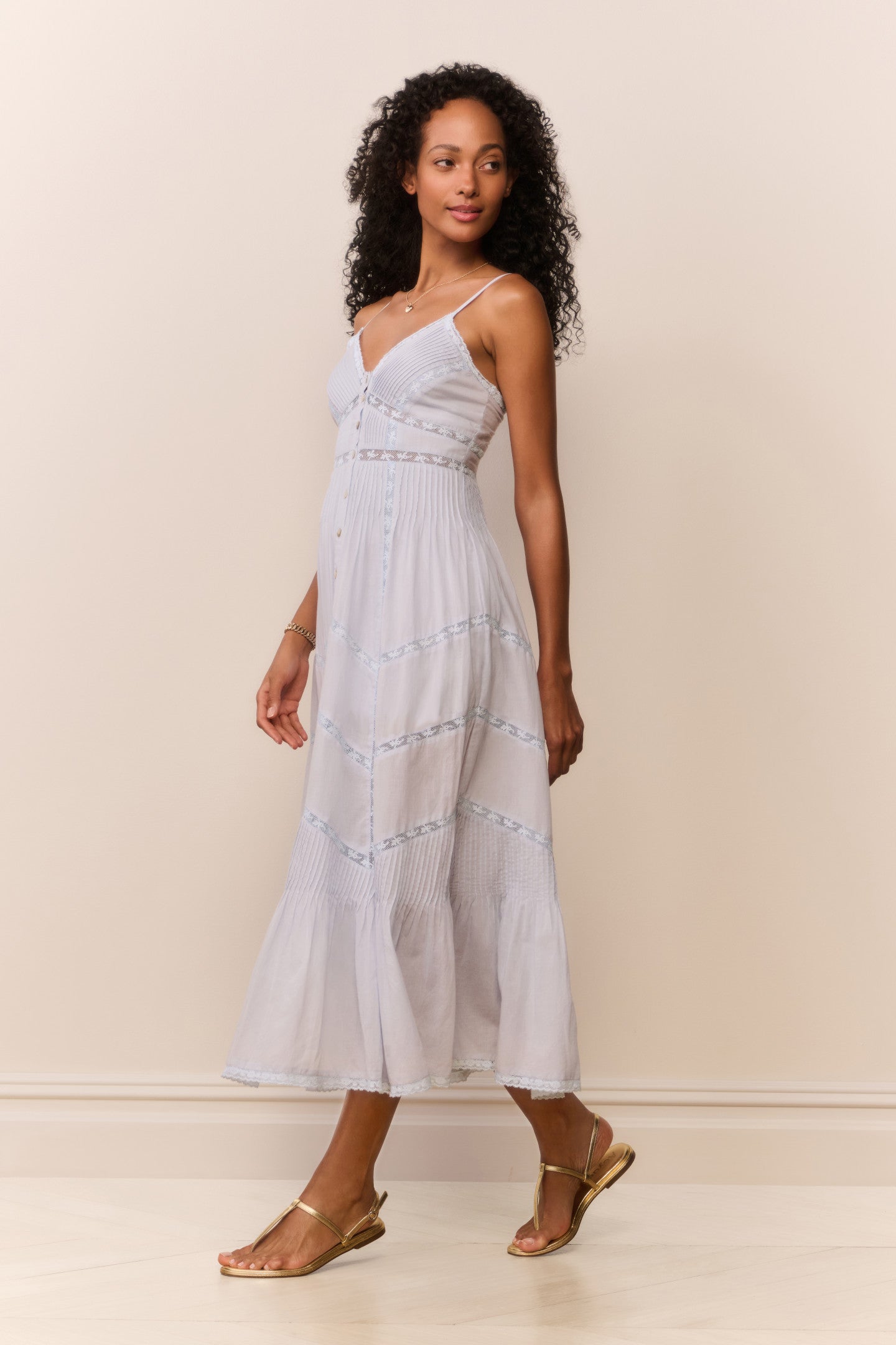 Esilda Heritage Cotton Midi Dress