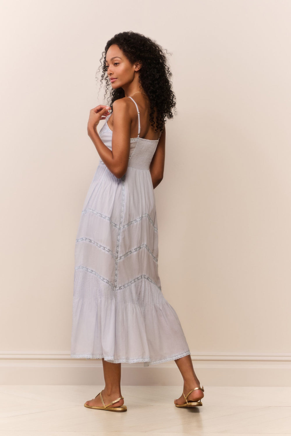 Esilda Heritage Cotton Midi Dress