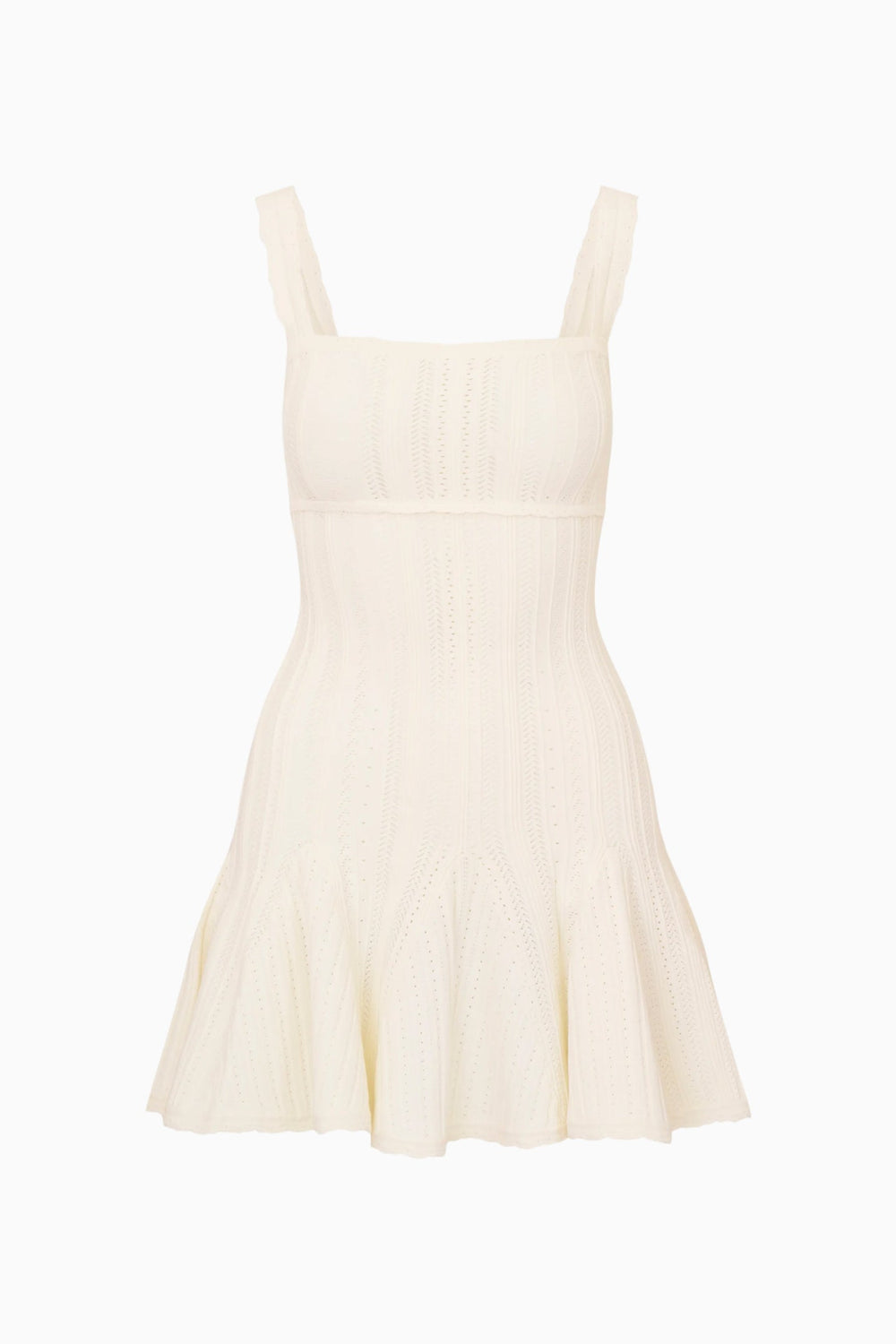 Tabatha Stretch Pointelle Mini Dress