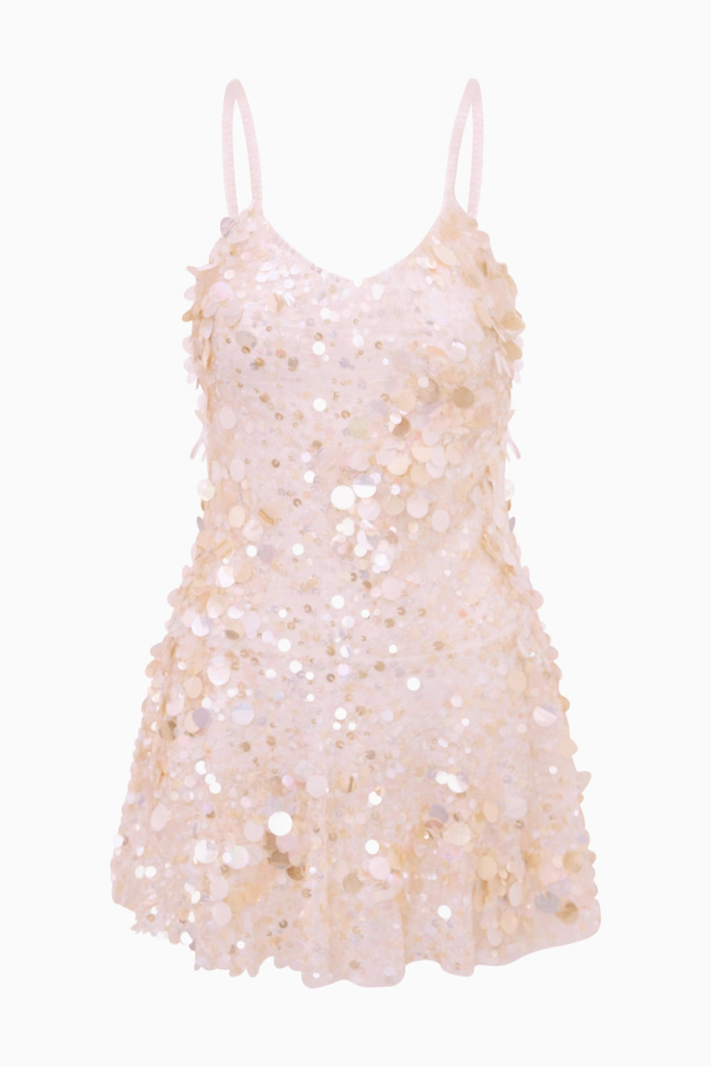 Liria Vanilla Blush Sequin Mini Dress