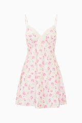 Lorinda Heirloom Print Mini Slip Dress