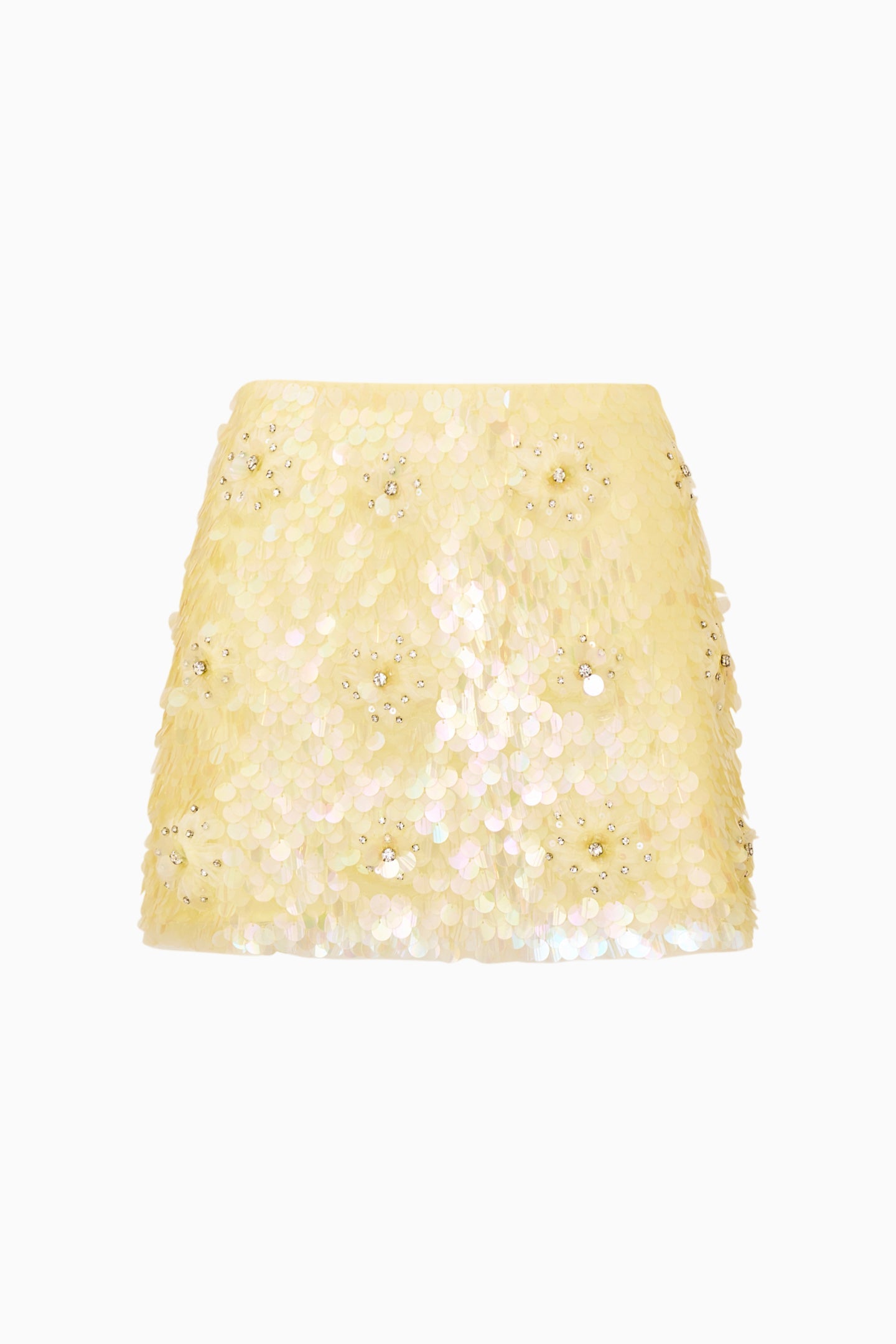 Kailini Flower Sequin Mini Skirt