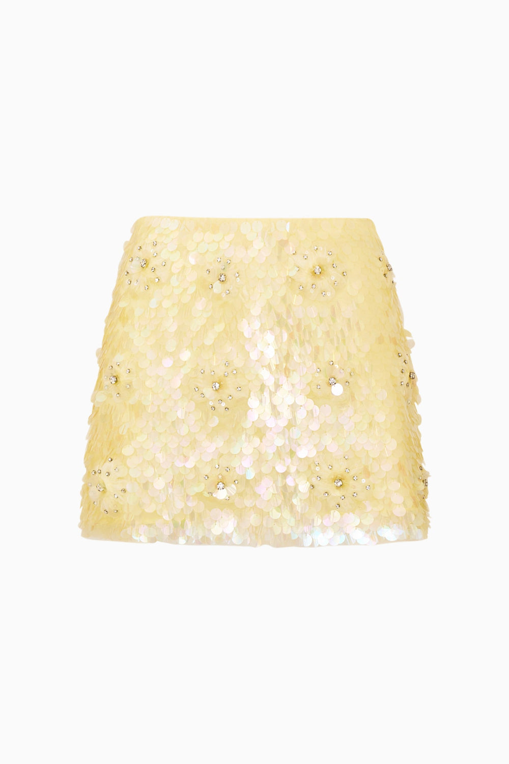 Kailini Flower Sequin Mini Skirt