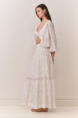Araminta Cotton Victorian Maxi Skirt