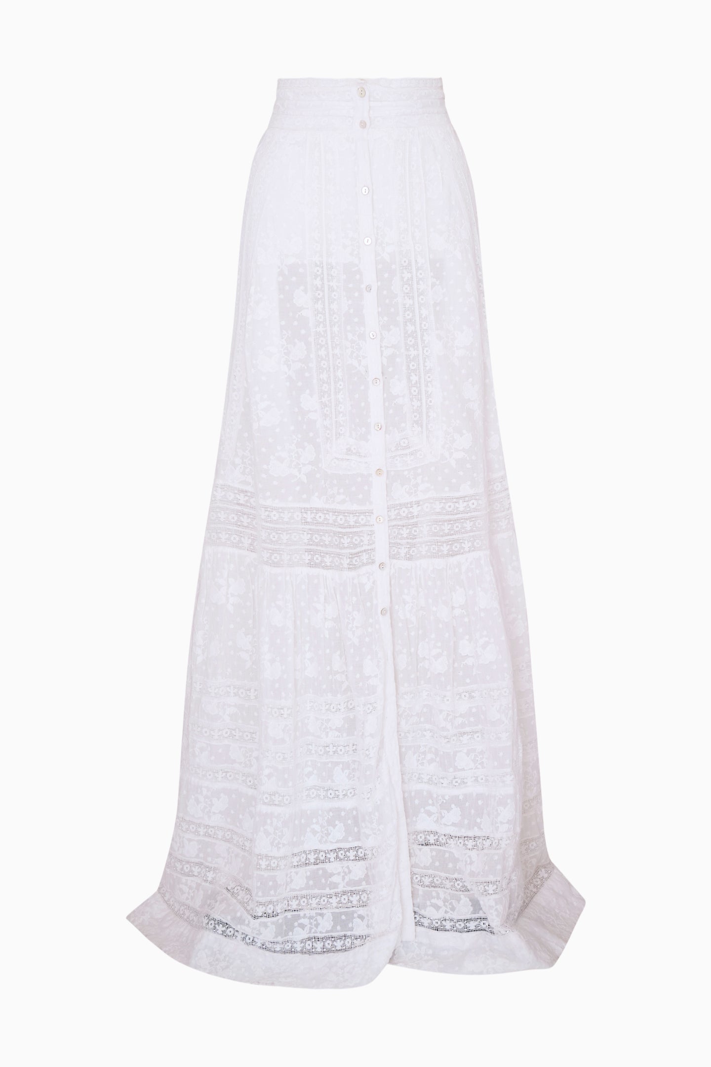 Araminta Cotton Victorian Maxi Skirt