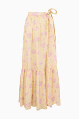 Umber Cotton Maxi Cover-Up Skirt