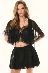 Kavita Silk Bubble Skirt