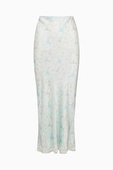 Kalo Silk-Blend Floral Maxi Skirt
