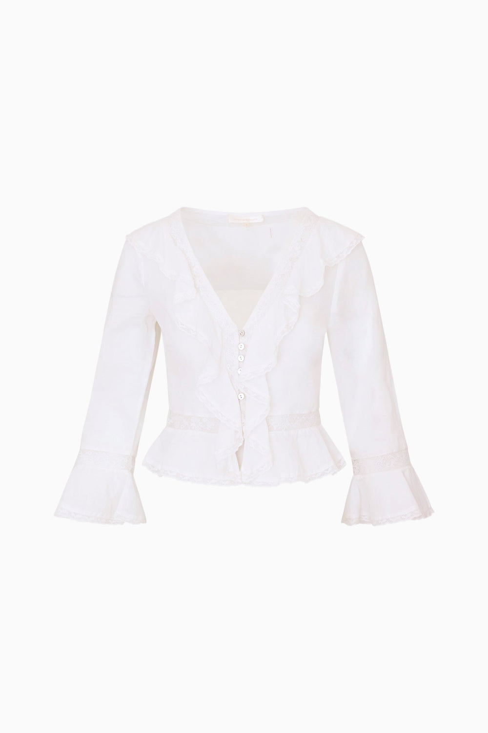 Olenna Cotton Victorian Ruffle Top