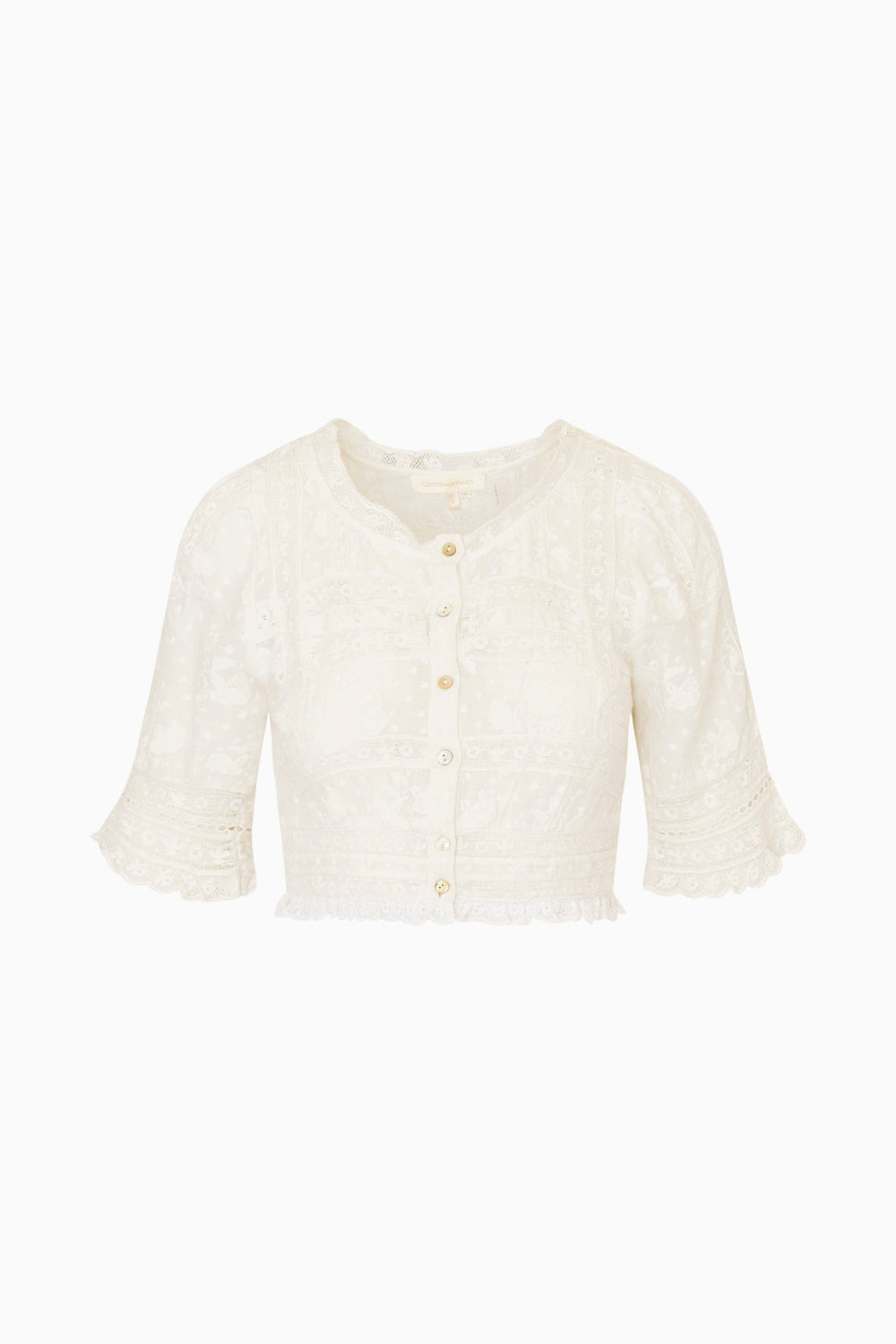 Nerissa Cotton Victorian Crop Top