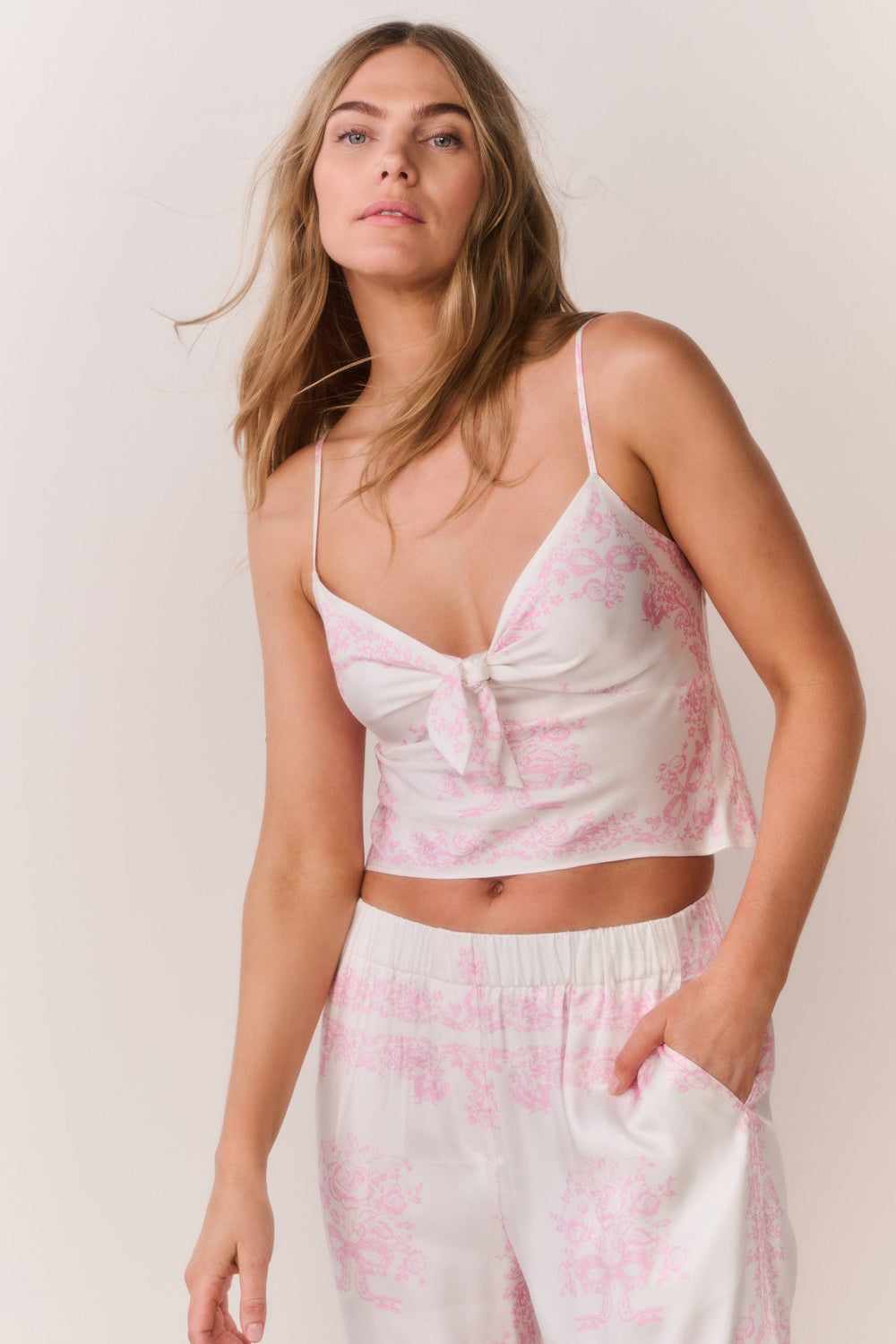 Emeraine Bandana Toile Print Cami Top