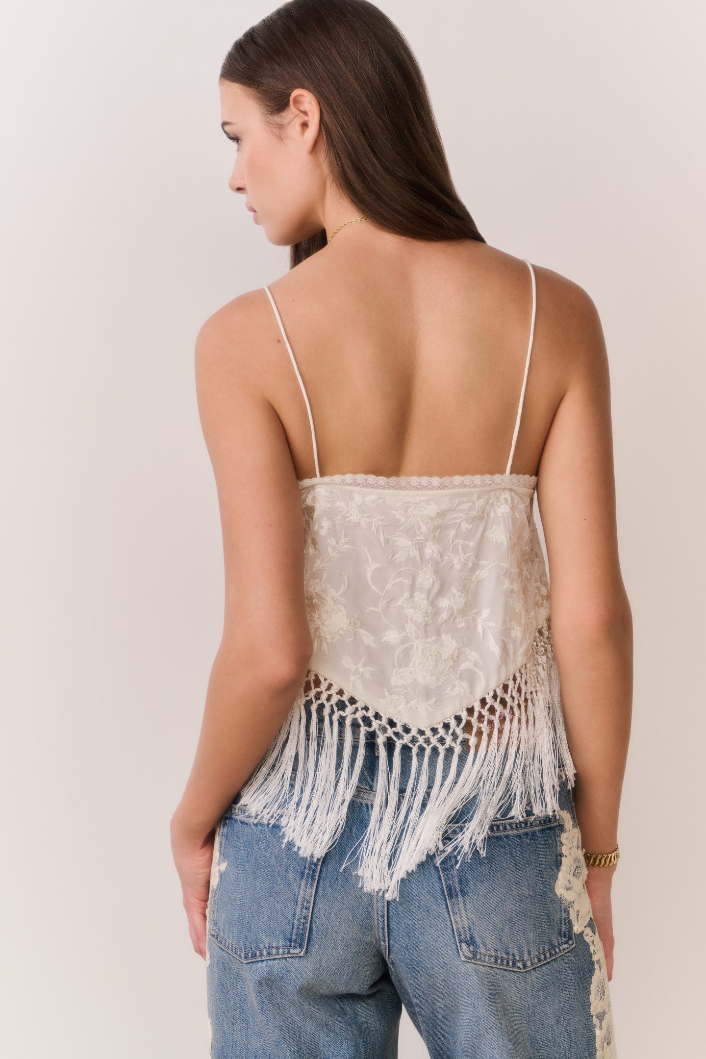 Annemarie Fringe Crop Top