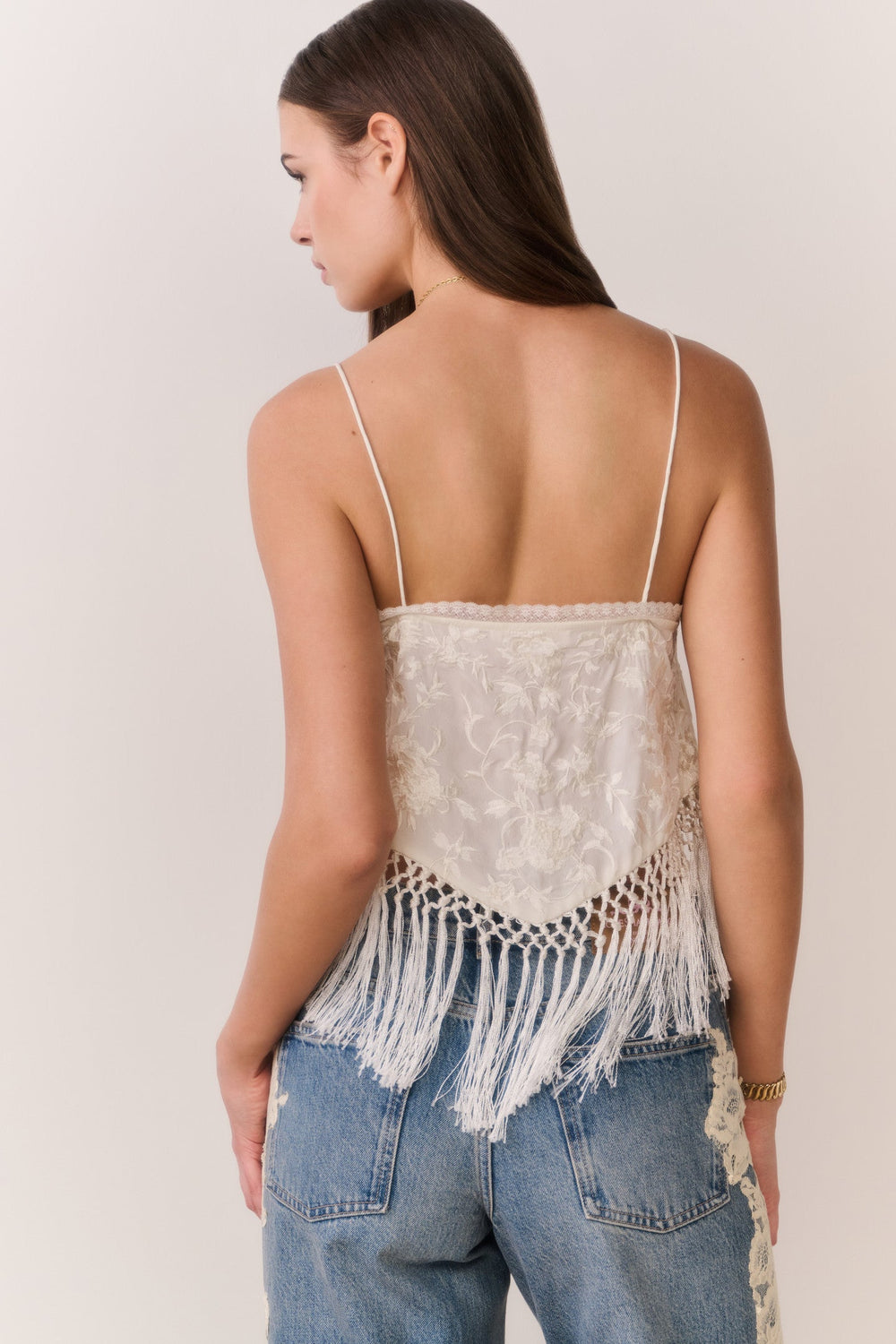 Annemarie Fringe Crop Top