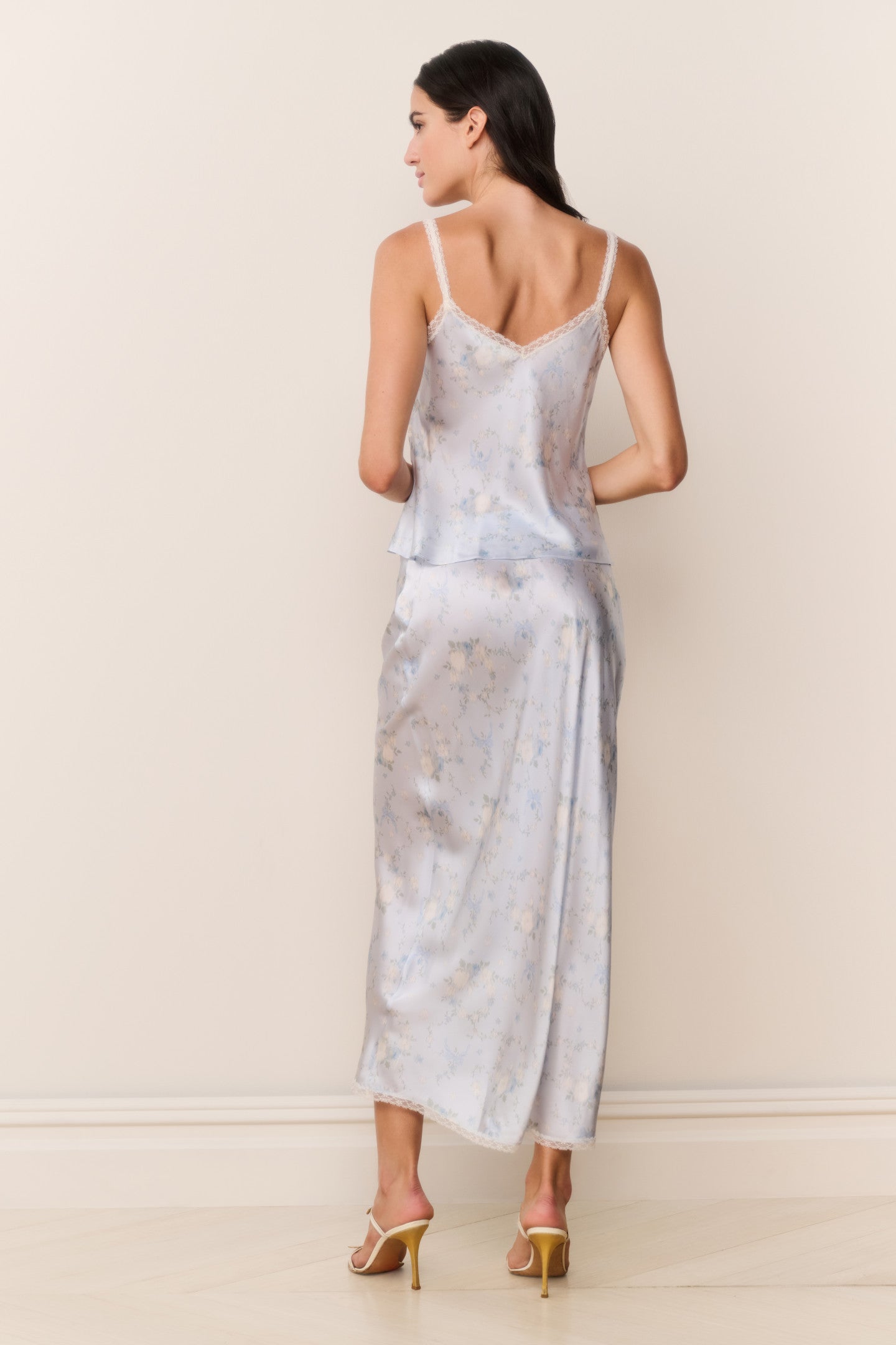 Lirena Silk-Blend Floral Top