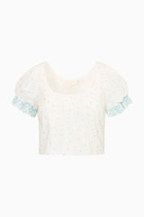 Re-Edition Christine Cotton Polkadot Top