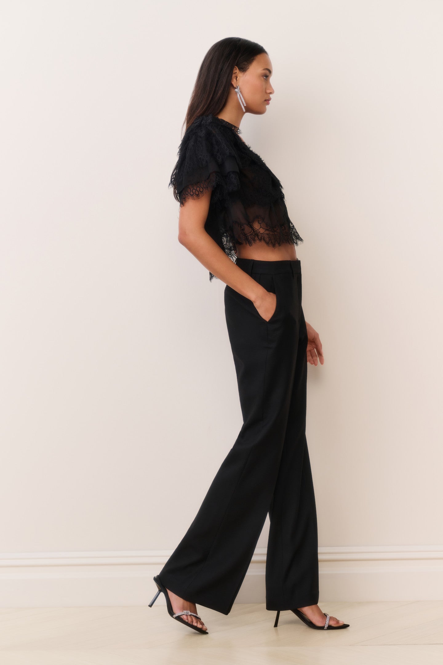 Vienne Lace Chiffon Top