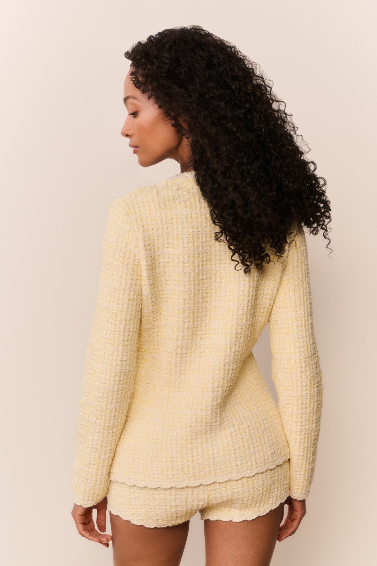 Atlanta Knit Tweed Mini Shorts
