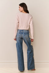 Bambie Lace Appliqué Jeans