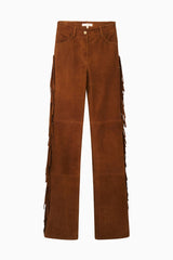 Jenya Suede Fringe Pant