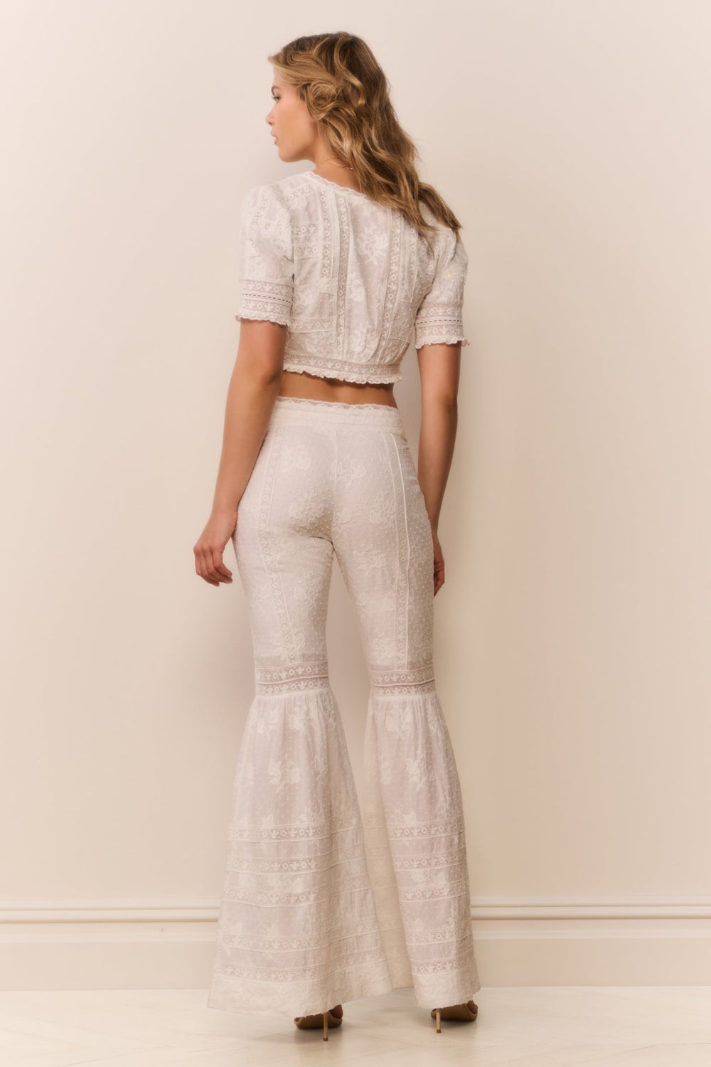 Telva Cotton Victorian Bell Bottom Pant
